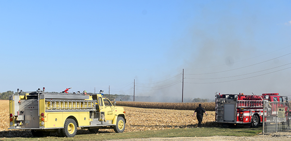 Departments respond to combine/field fire near Albion | News, Sports ...